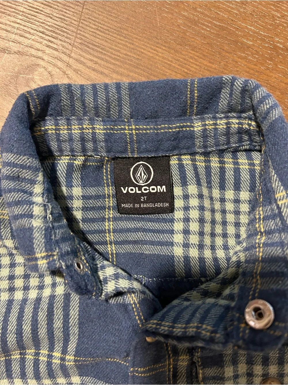 Volcom Boys 2T Plaid Flannel Shirt and Jeans - Picture 3 of 4